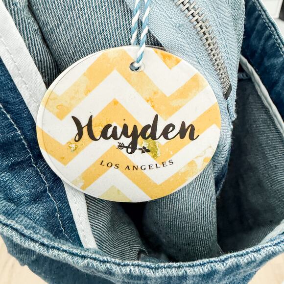 Hayden‎ Skirt Womens Small Denim Mini Fray Hem Festival Y2K Indie Grunge Casual - Picture 4 of 5